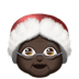 🤶🏿 Mrs. Claus: dark skin tone display on Apple